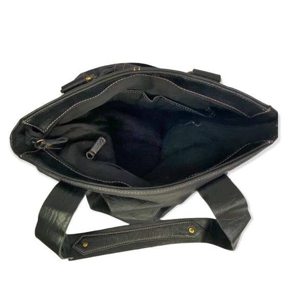 Black Shoulder Tote Bag - Picture 8 of 11